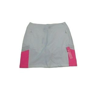 Antigua Size 8 neon White Sporty Golf Skort Skirt NWT Desert Dry